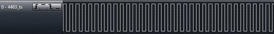 433MHz、1.2Kbps、20KHz 頻偏下RF4463 接收測試波形