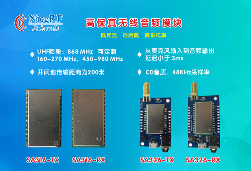 無線音頻模塊SA316、SA326